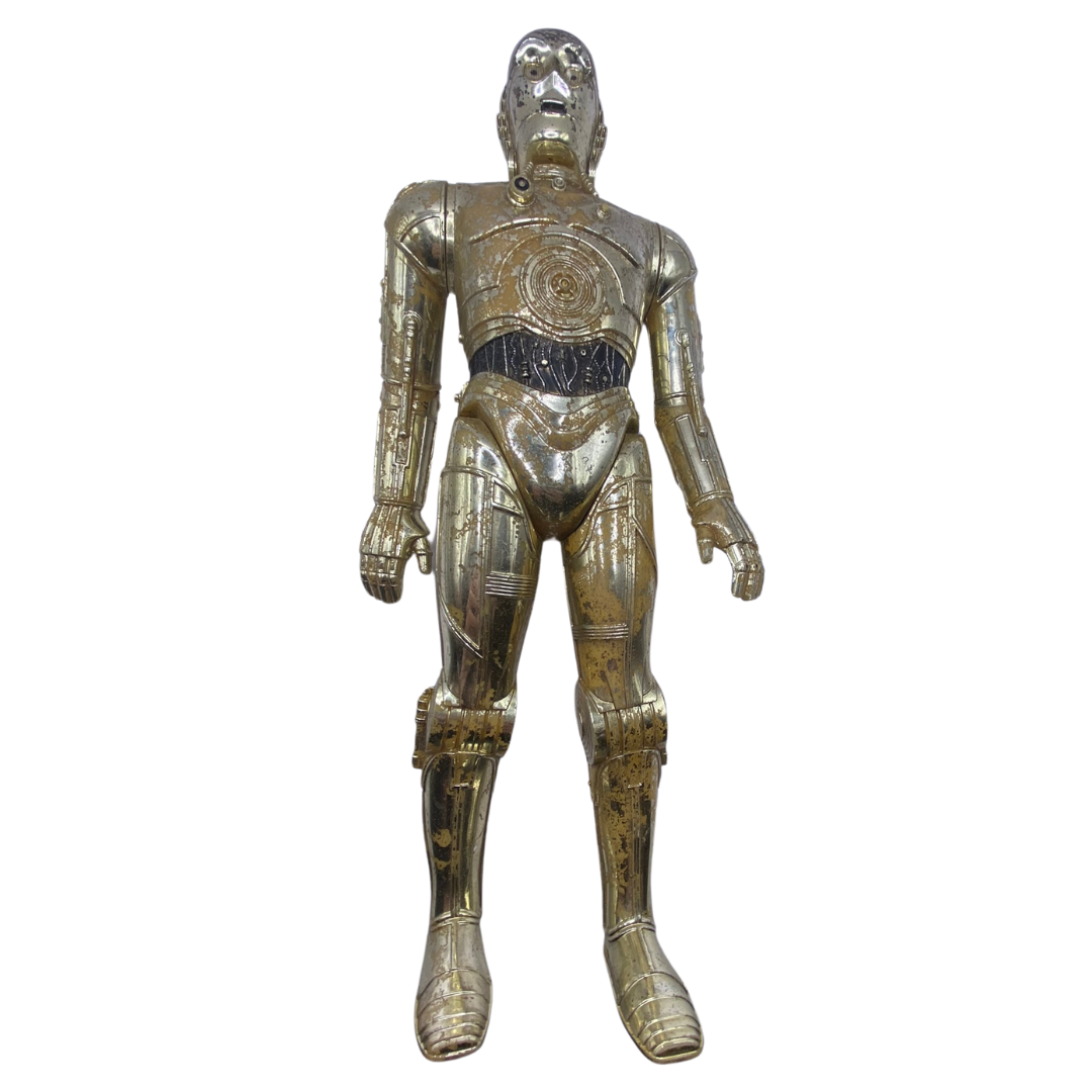 Vintage Star Wars, large figure C3PO, 12 inch play worn & paint loss