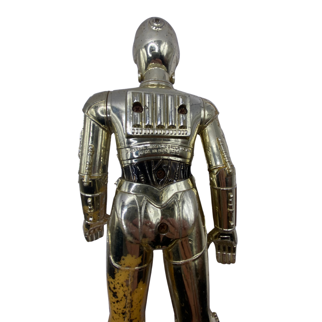 Vintage Star Wars, large figure C3PO, 12 inch play worn & paint loss