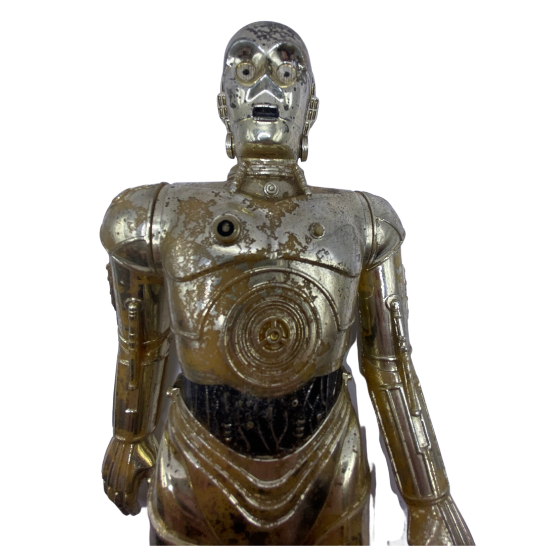 Vintage Star Wars, large figure C3PO, 12 inch play worn & paint loss