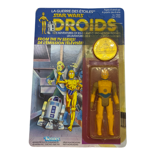 Vintage Star Wars Droids C3PO figure MOC unpunched