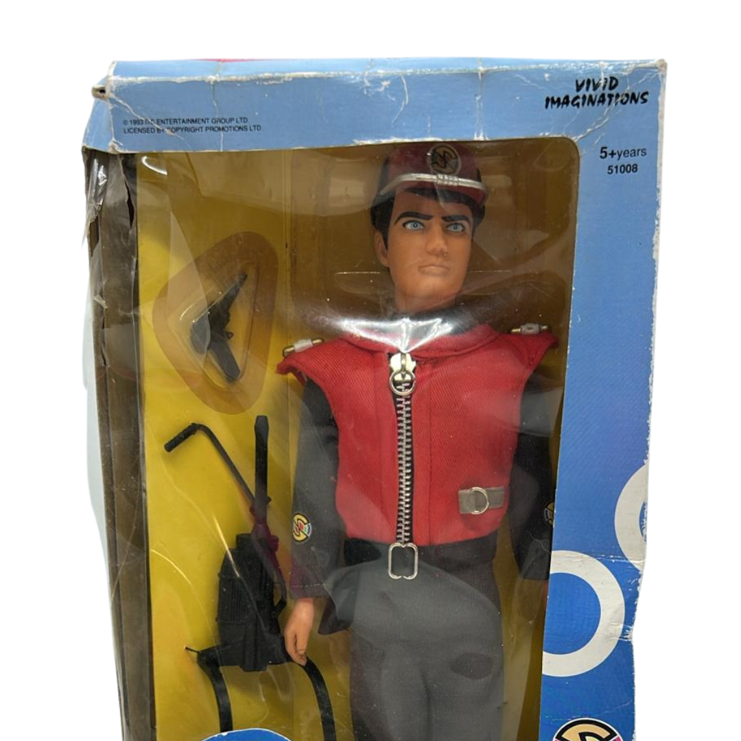 Captain Scarlett 12 inch figure new in box (box worn) 1993 very nice figure 475