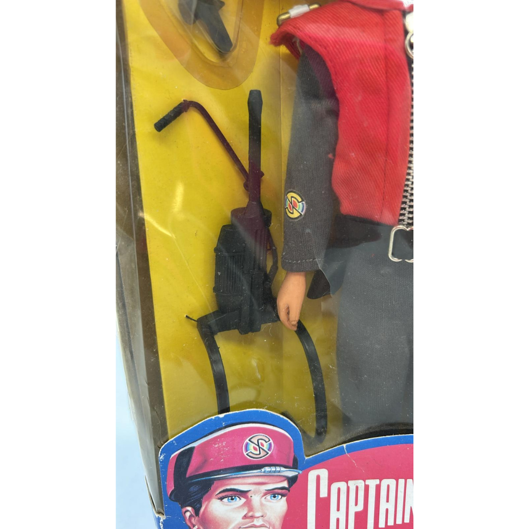 Captain Scarlett 12 inch figure new in box (box worn) 1993 very nice figure 475