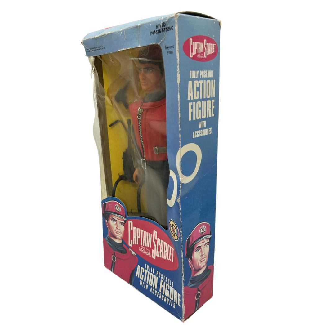 Captain Scarlett 12 inch figure new in box (box worn) 1993 very nice figure 475