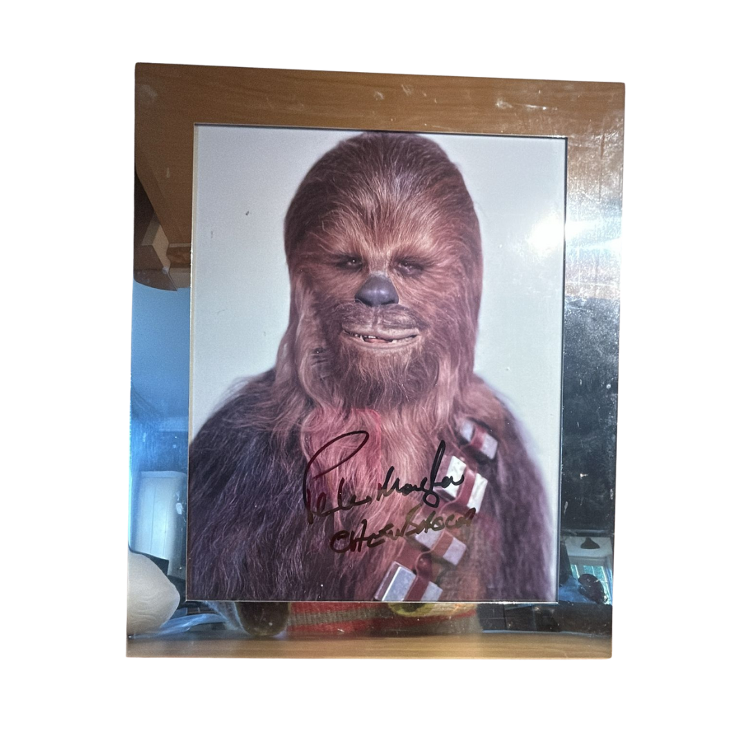 Star Wars Chewbacca picture, Peter Mayhew Genuine Signed Autograph, Star Wars