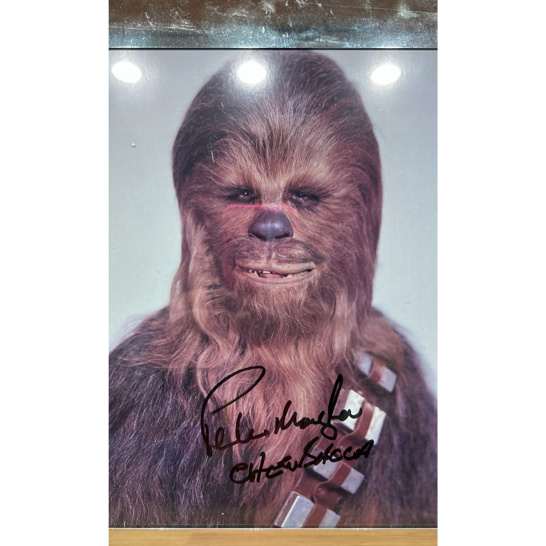 Star Wars Chewbacca picture, Peter Mayhew Genuine Signed Autograph Star Wars Chewbacca picture, Peter Mayhew Genuine Signed Autograph