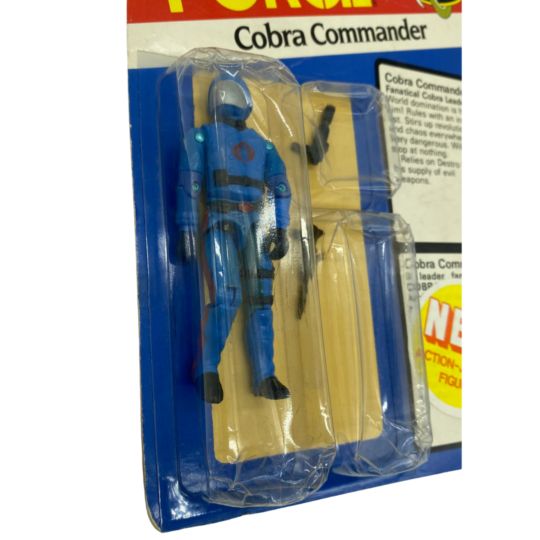 Palitoy Action Force GI Joe Cobra Commander MOC and with display case