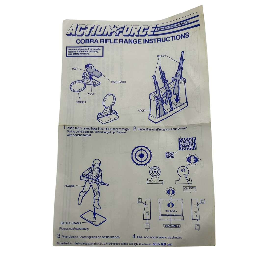 GI Joe, Action Force Cobra Rifle Range complete with instructions 649