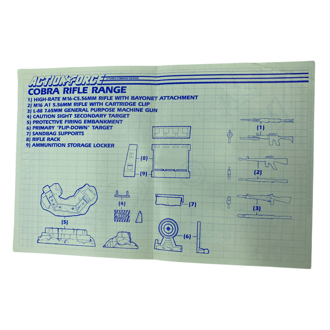 GI Joe, Action Force Cobra Rifle Range blueprints instructions 129