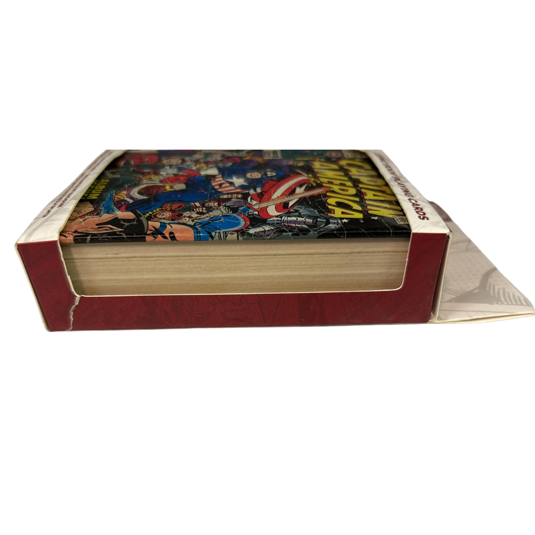 Captain America Marvel Comic Book Playing Cards & Tin