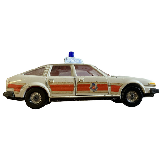 Vintage Corgi Toys Rover 3500 Police Car crack on windscreen