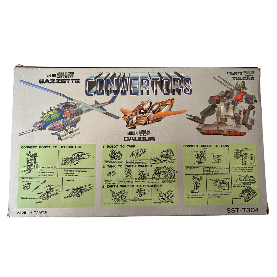 Convertors Airforce, Army, Navy complete boxed with inserts Ovelon Mucen Tulcas