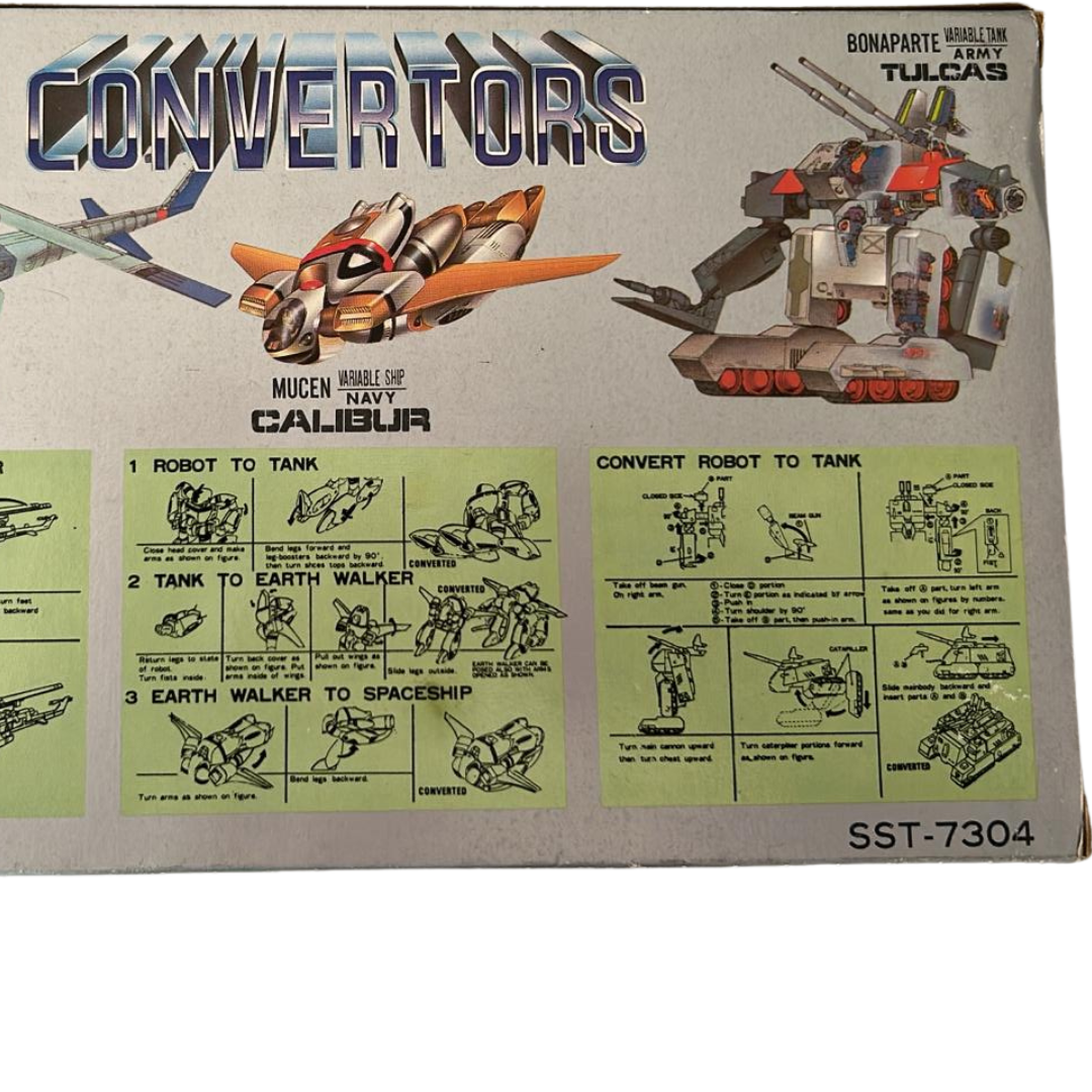 Convertors Airforce, Army, Navy complete boxed with inserts Ovelon Mucen Tulcas