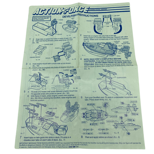 GI Joe, Action Force Devilish instructions 321