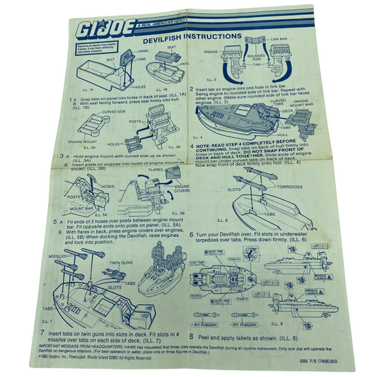 GI Joe Devilfish instructions 321-2