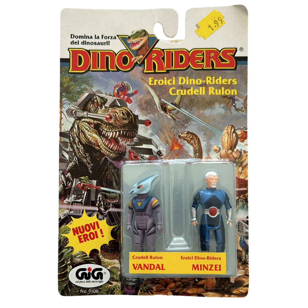 Dino Riders Sludj & Mind Zei (Vandal & Minzei) MOC Italian card