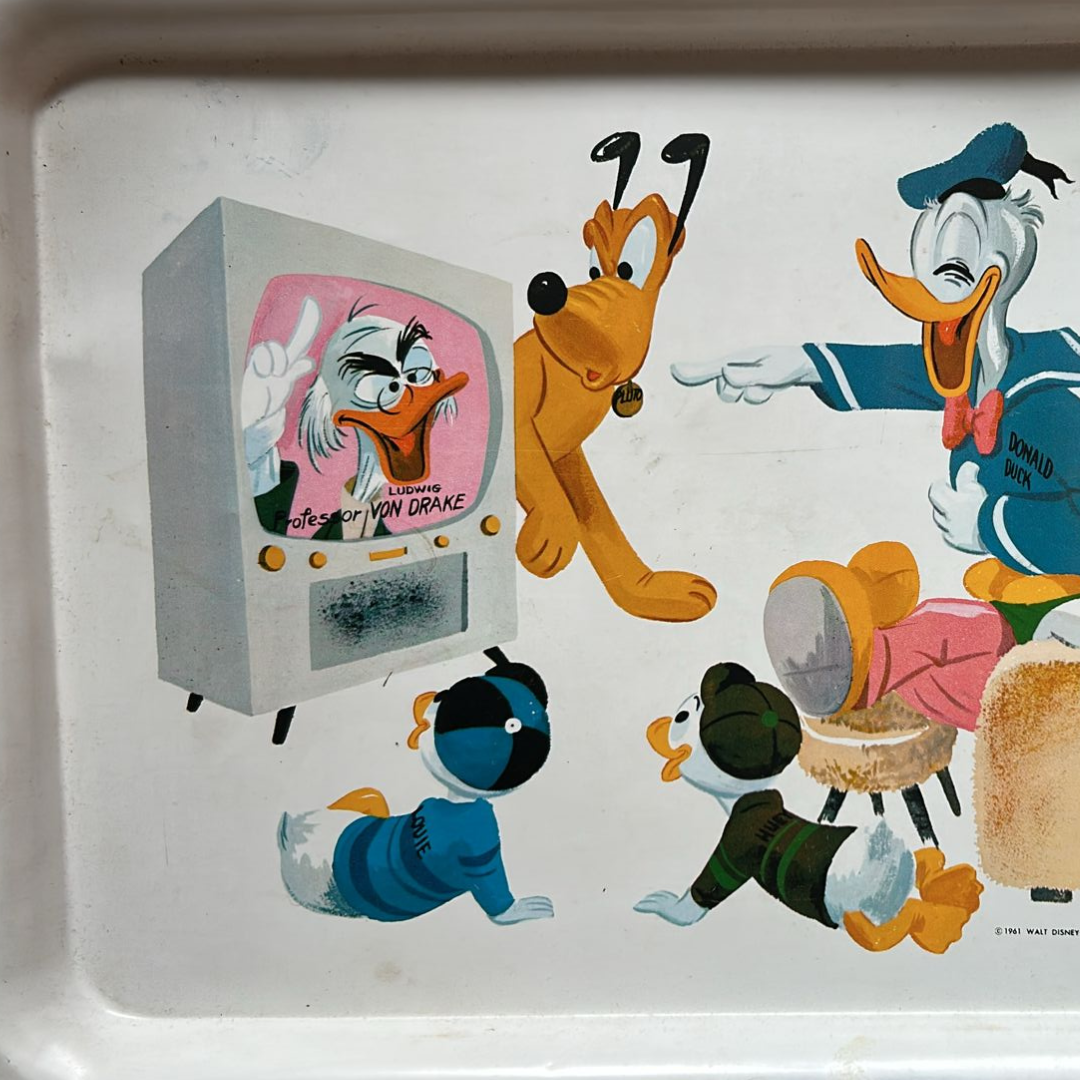 1961 Walt Disney Productions lap serving TV tray Wonderful World Of Color