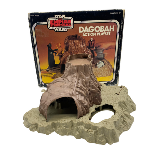 Vintage Star Wars Dagobah Action Playset not complete with box 394