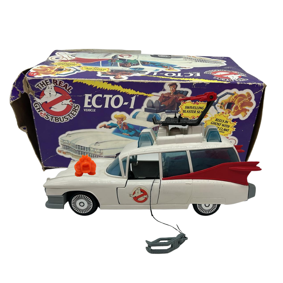 Ghostbusters Ecto-1 vehicle complete very white & box Ecto 1 car vintage toy 264