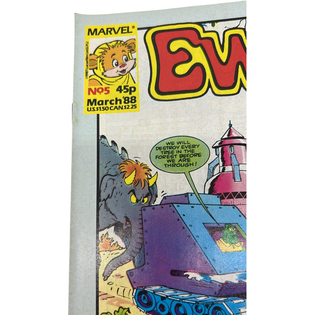 Star Wars Ewoks comic #5 March 1988 number five