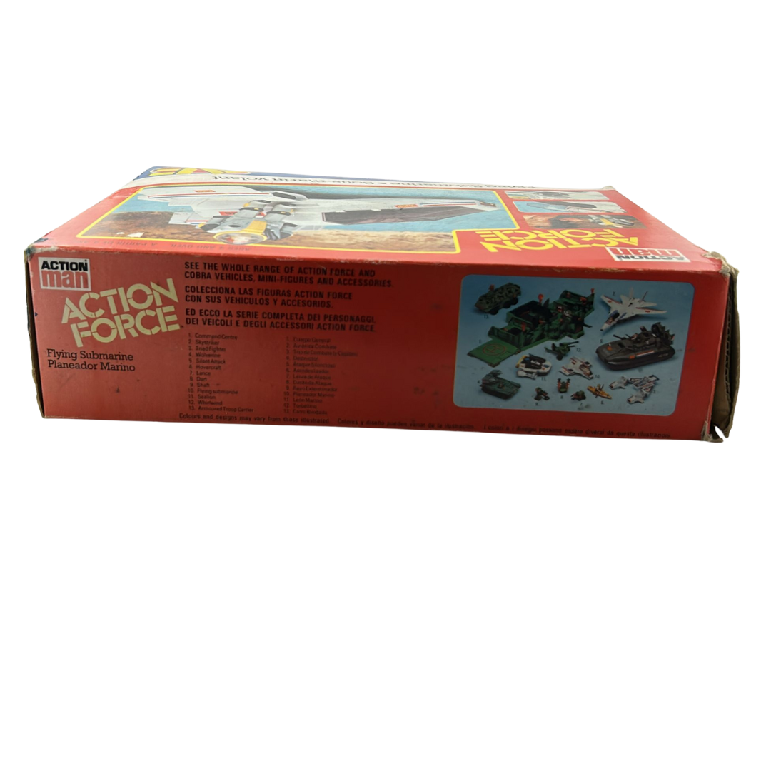 Action Force Flying Submarine with box and insert by Palitoy GI Joe