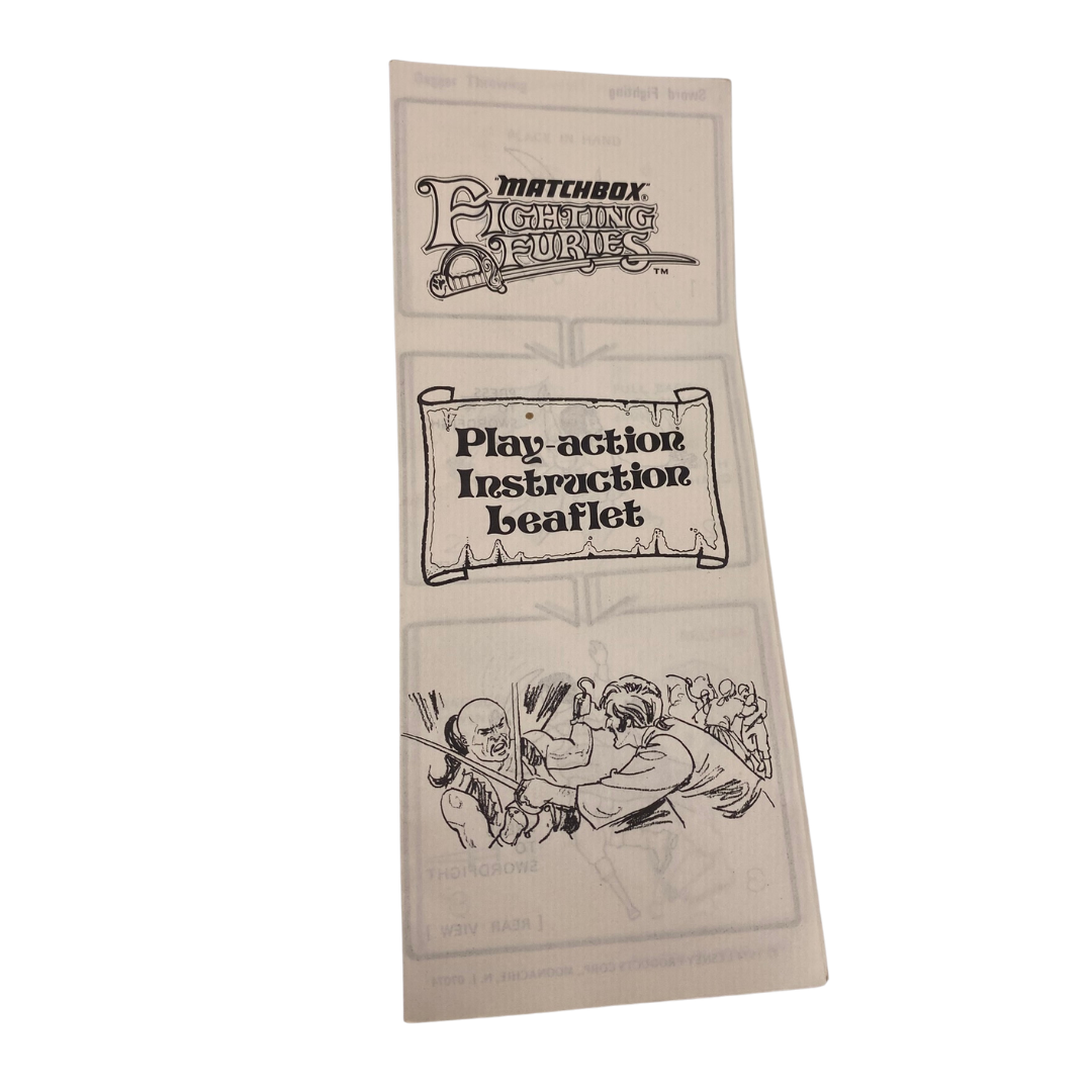 Fighting Furies by Matchbox Play Action Instruction Leaflet 367