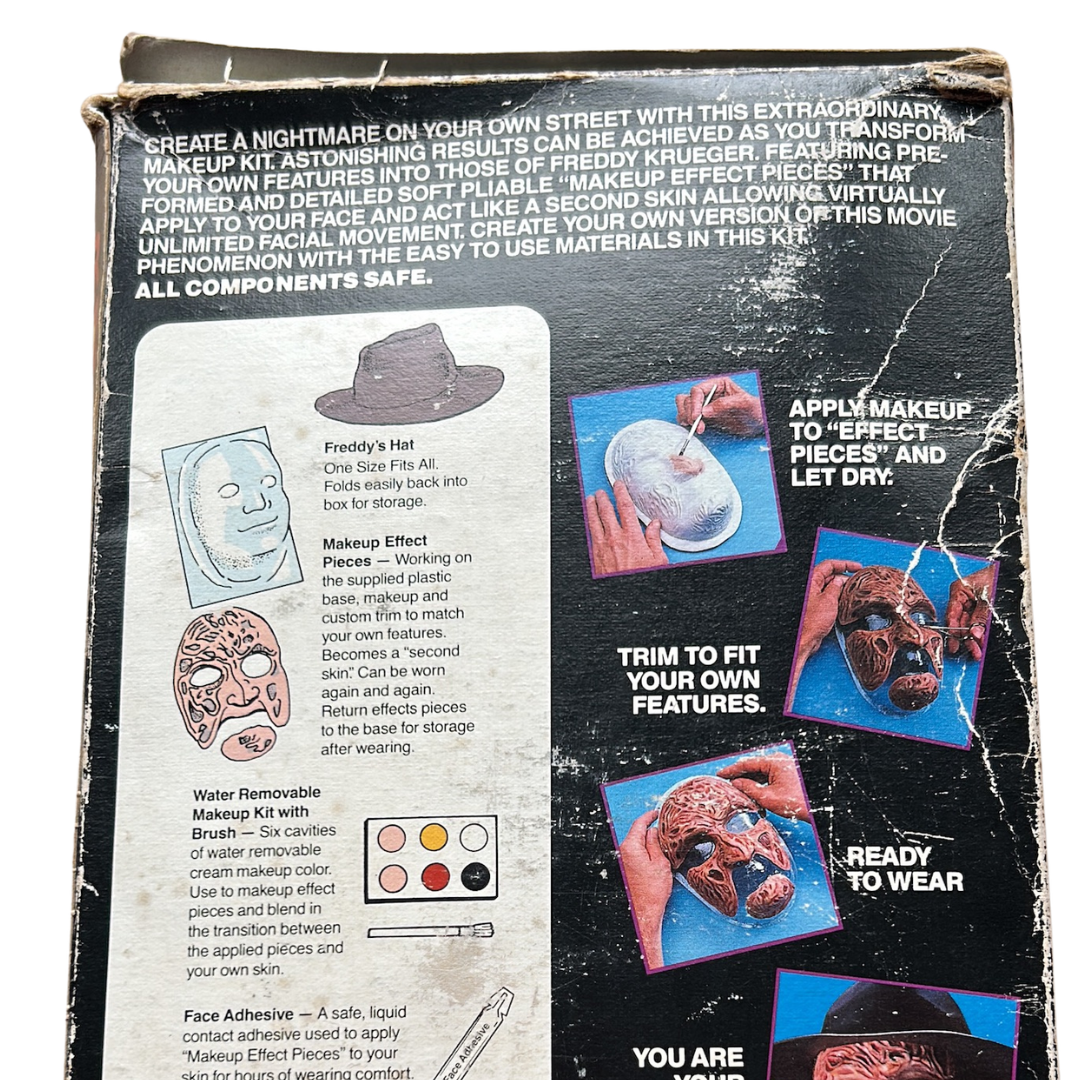 Freddy Krueger Nightmare On Elm Street original sealed makeup kit from 1988