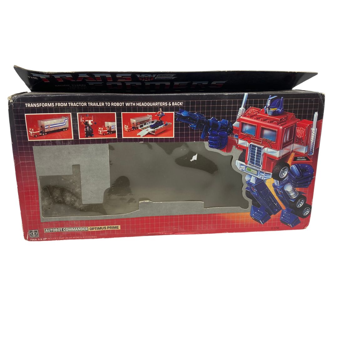 Transformers G1 Optimus Prime boxed near complete with inserts 415