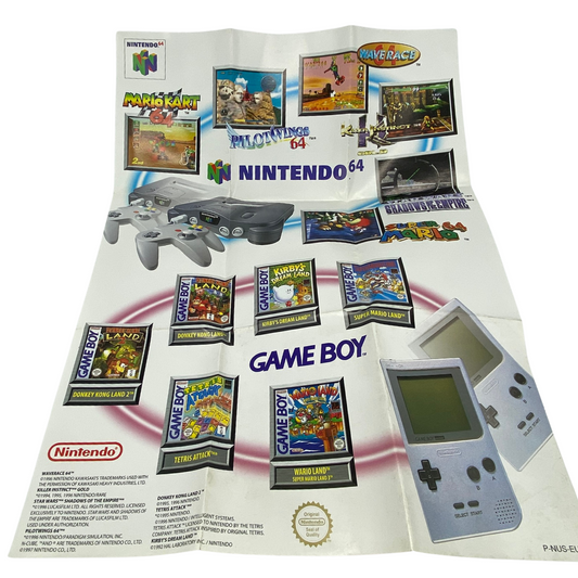 Nintendo 64 / N64 & Gameboy original product poster