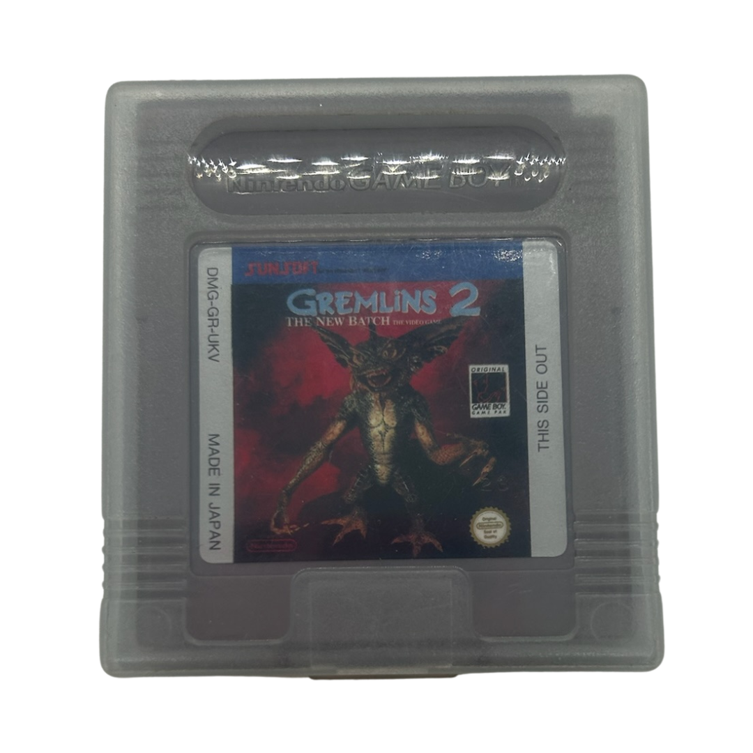 Nintendo Gameboy Gremlins 2 game and plastic protective case 689