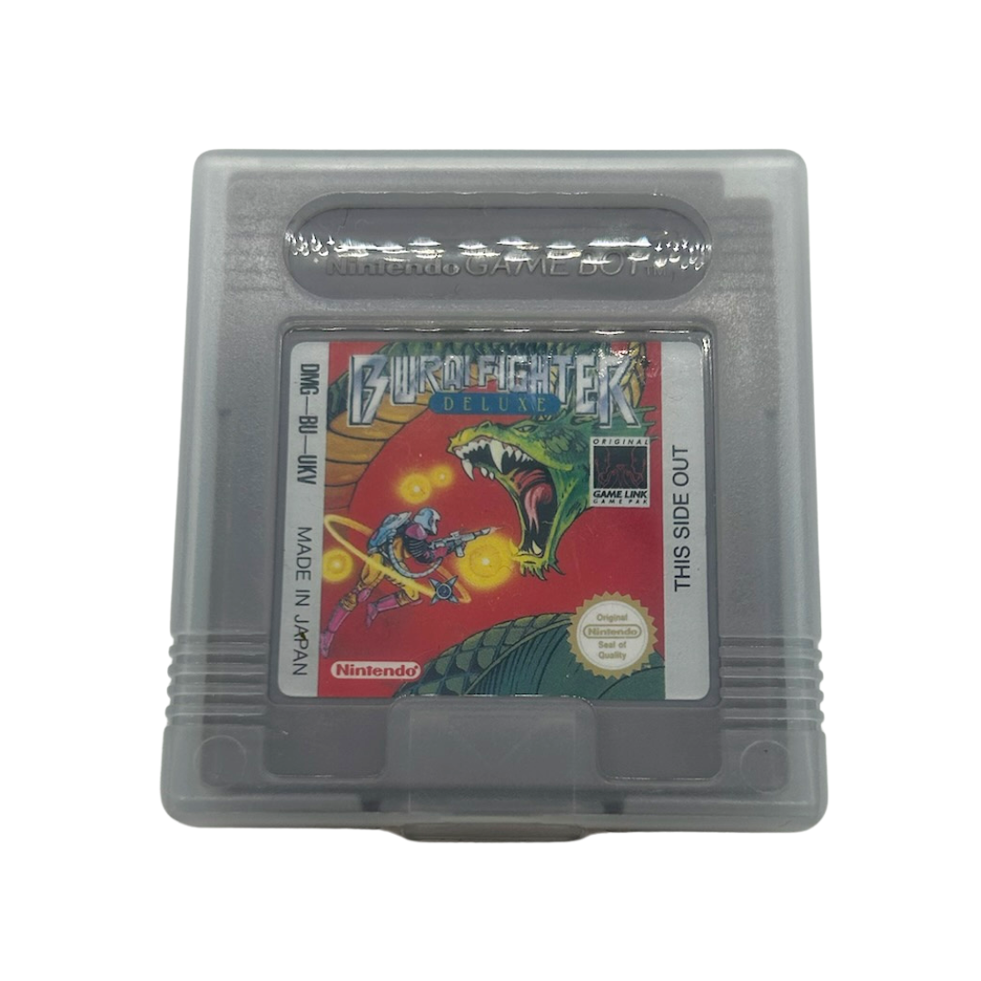 Nintendo Gameboy Burai Fighter game and plastic protective case 14