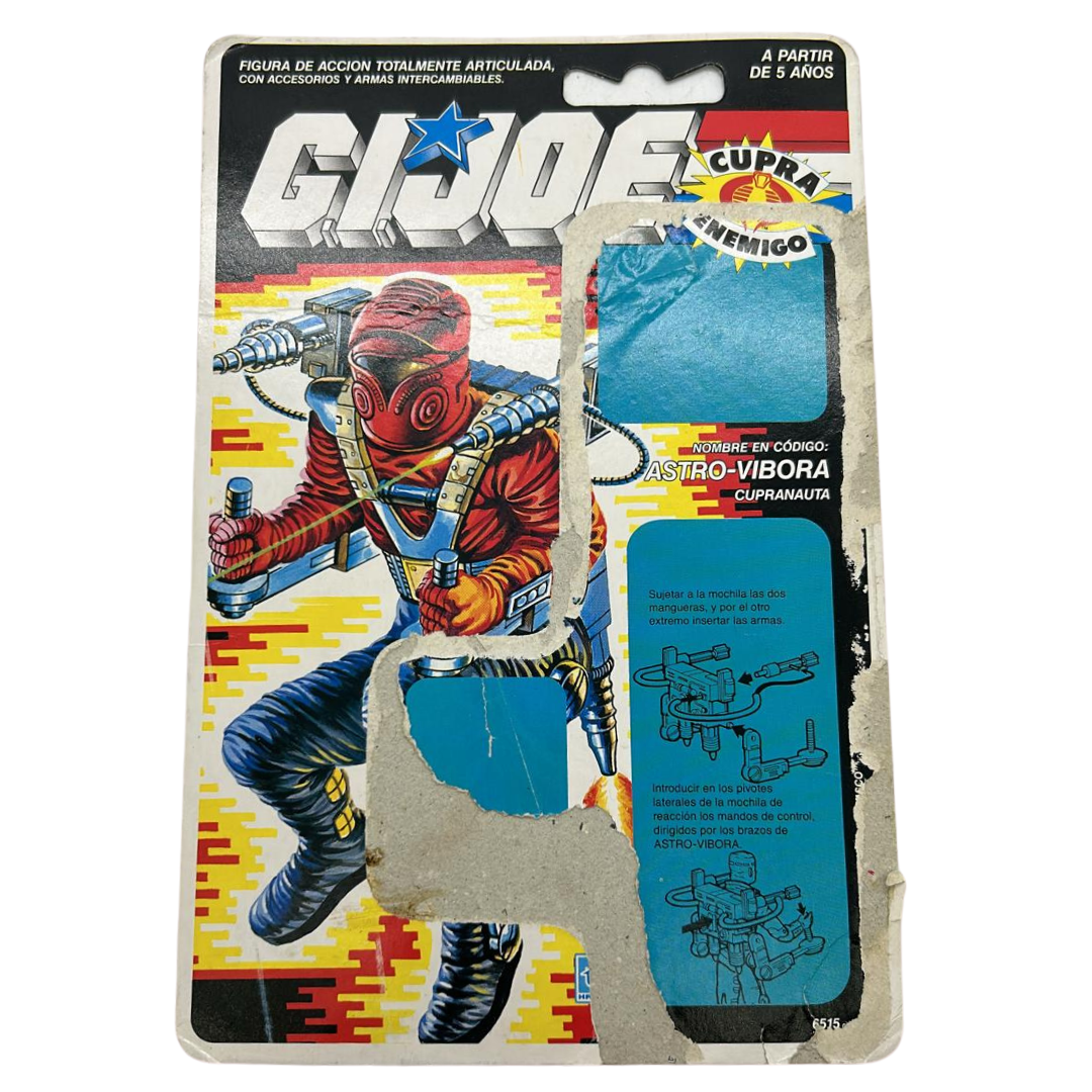 GI Joe, Action Force Astro-Viper backing card in Spanish, Astro Vibora