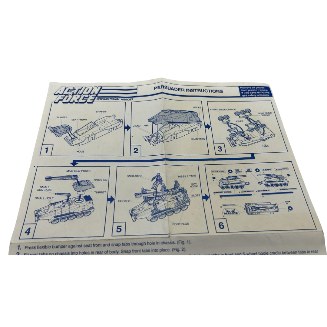 GI Joe, Action Force Persuader Vehicle instructions