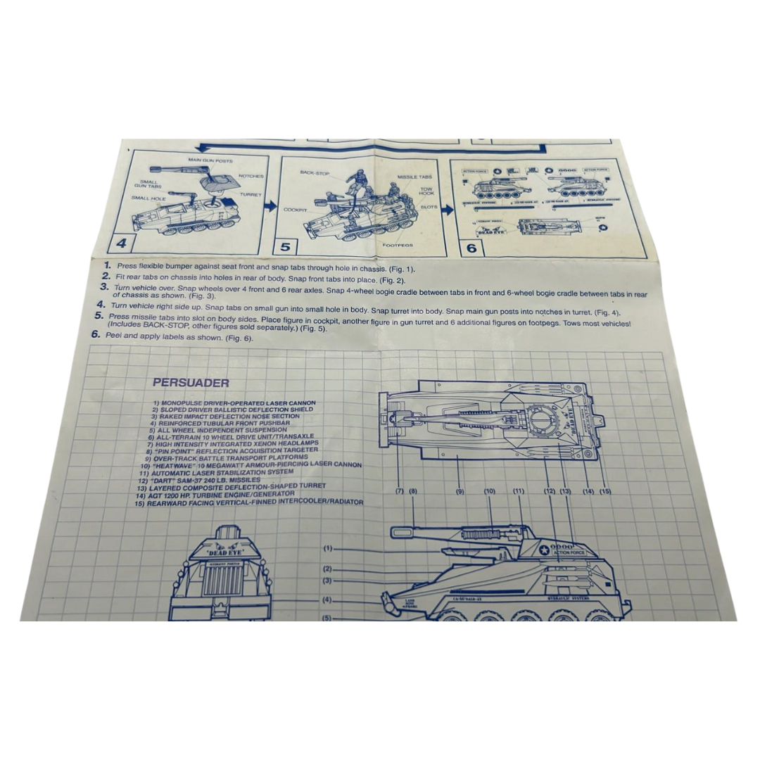 GI Joe, Action Force Persuader Vehicle instructions