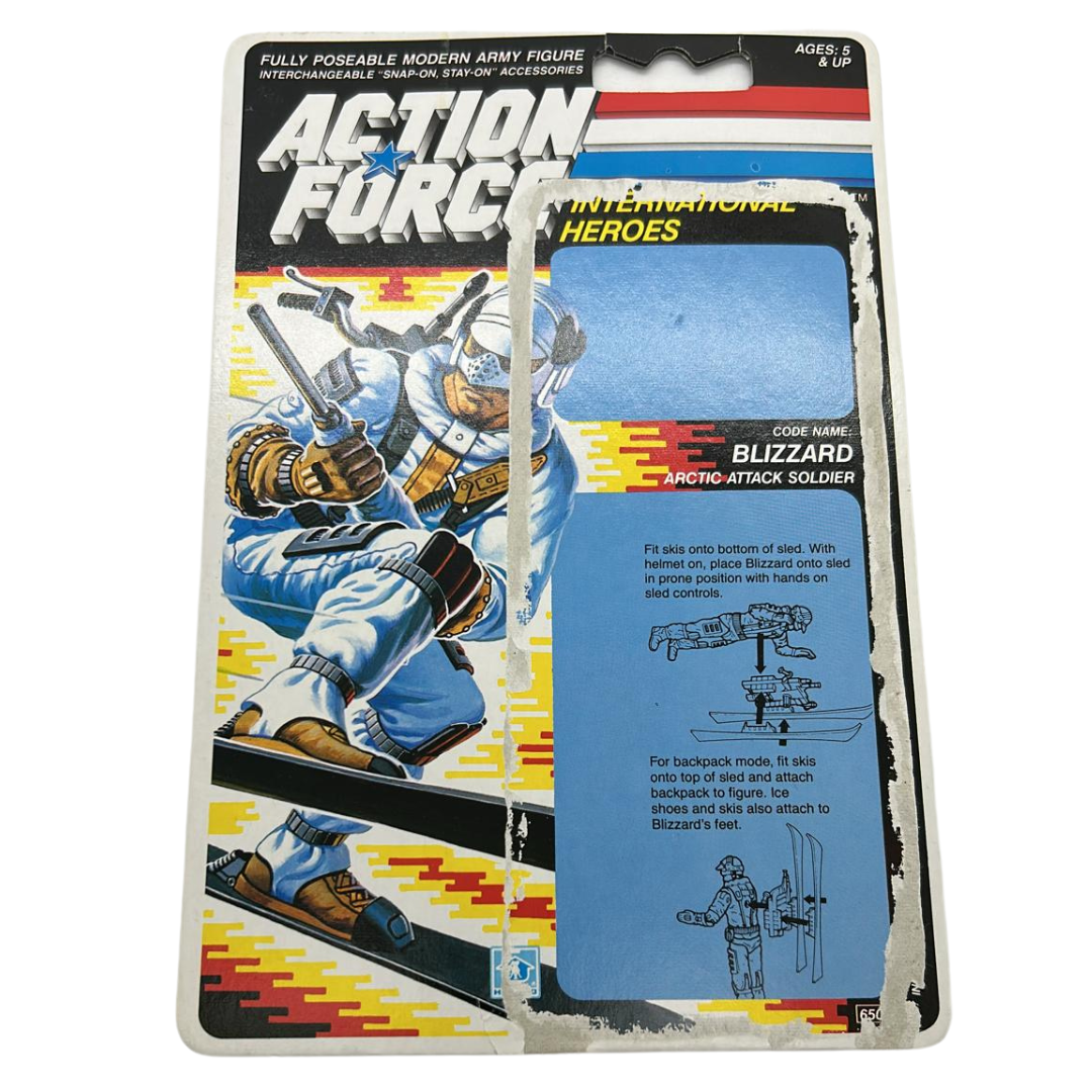 Action Force, GI Joe Blizzard original Action Force cardback