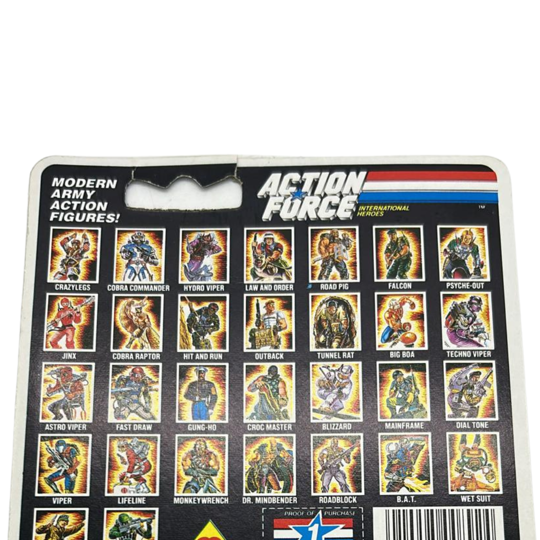 Action Force, GI Joe Blizzard original Action Force cardback