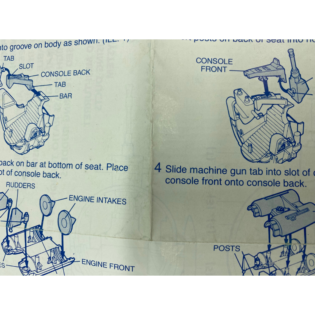 GI Joe, Action Force  Flight Pod / Cobra Flight Pod instruction sheet  321