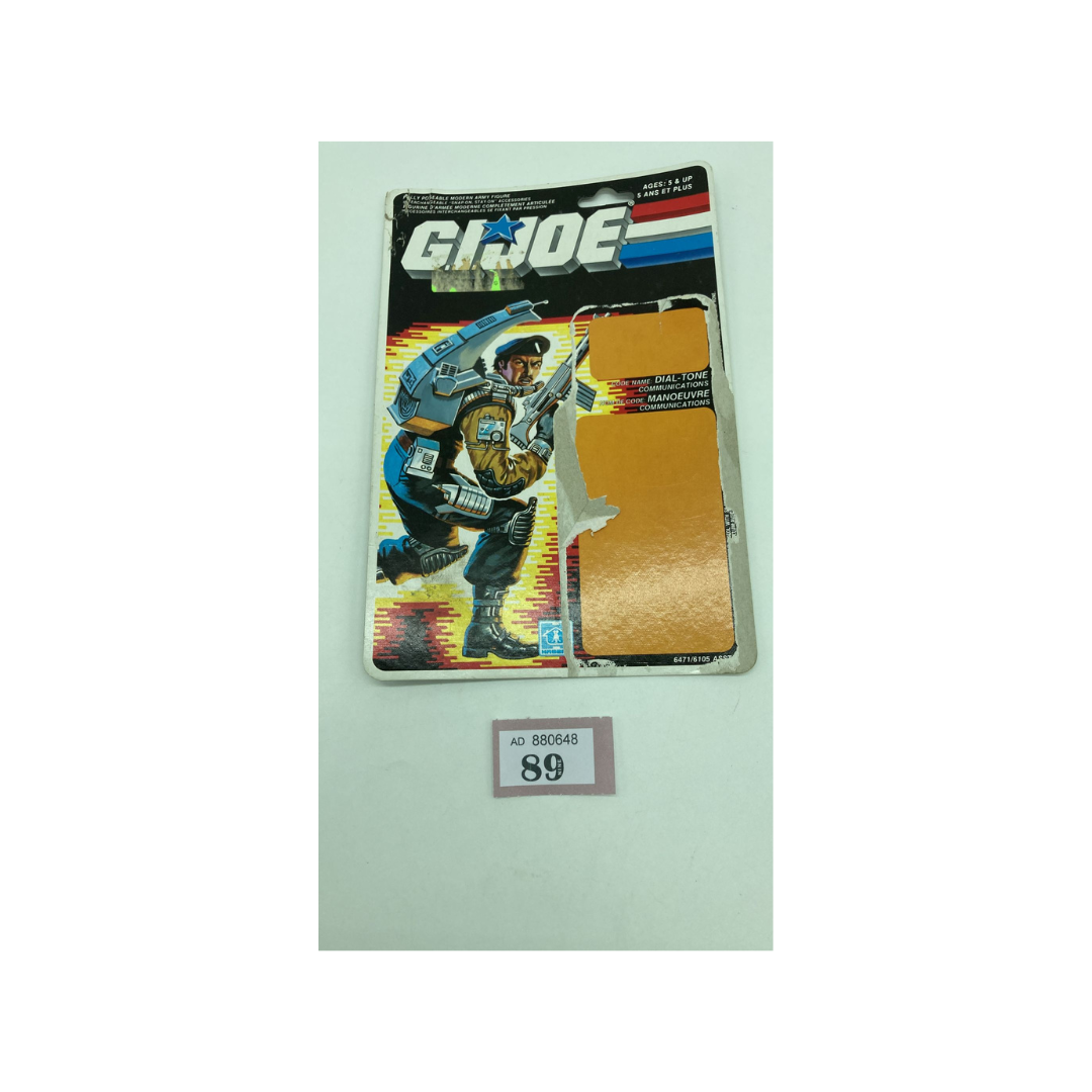 G.I. Joe, Action Force Dial Tone V1 backing card 89