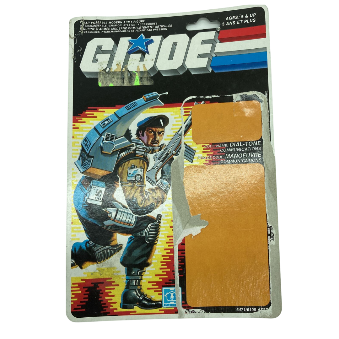 G.I. Joe, Action Force Dial Tone V1 backing card 89