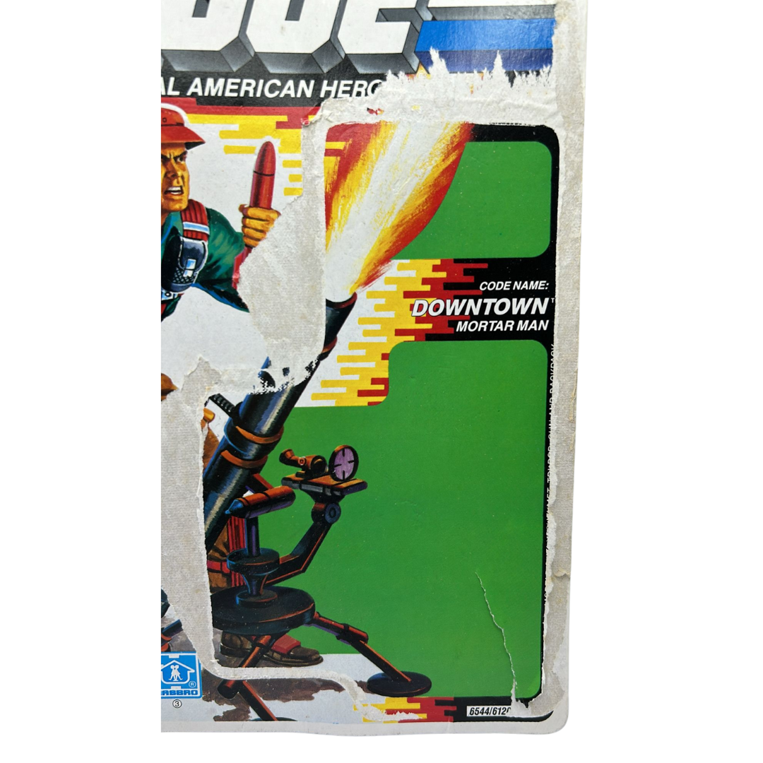 GI Joe,  Action Force Downtown backing card, file card