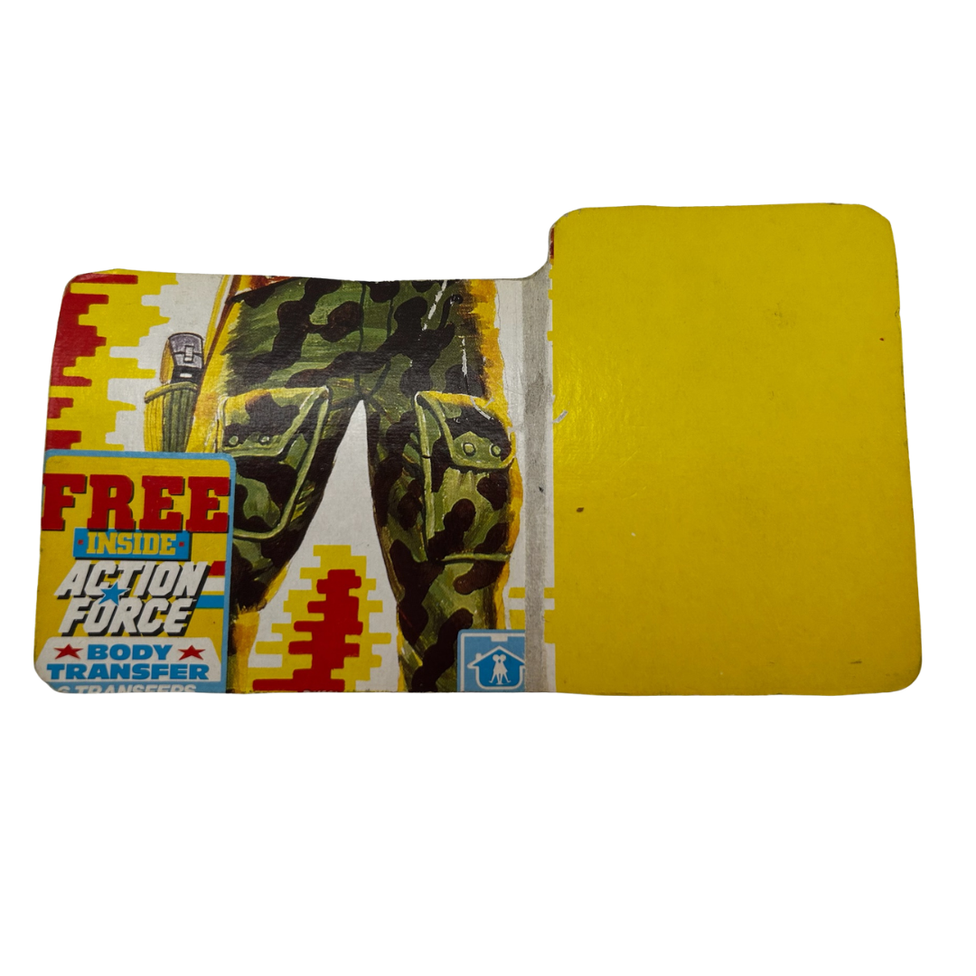 GI Joe, Action Force Flint figure filecard UK version 224