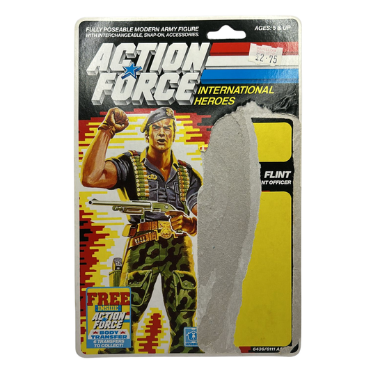 GI Joe, Action Force Flint original cardback filecard