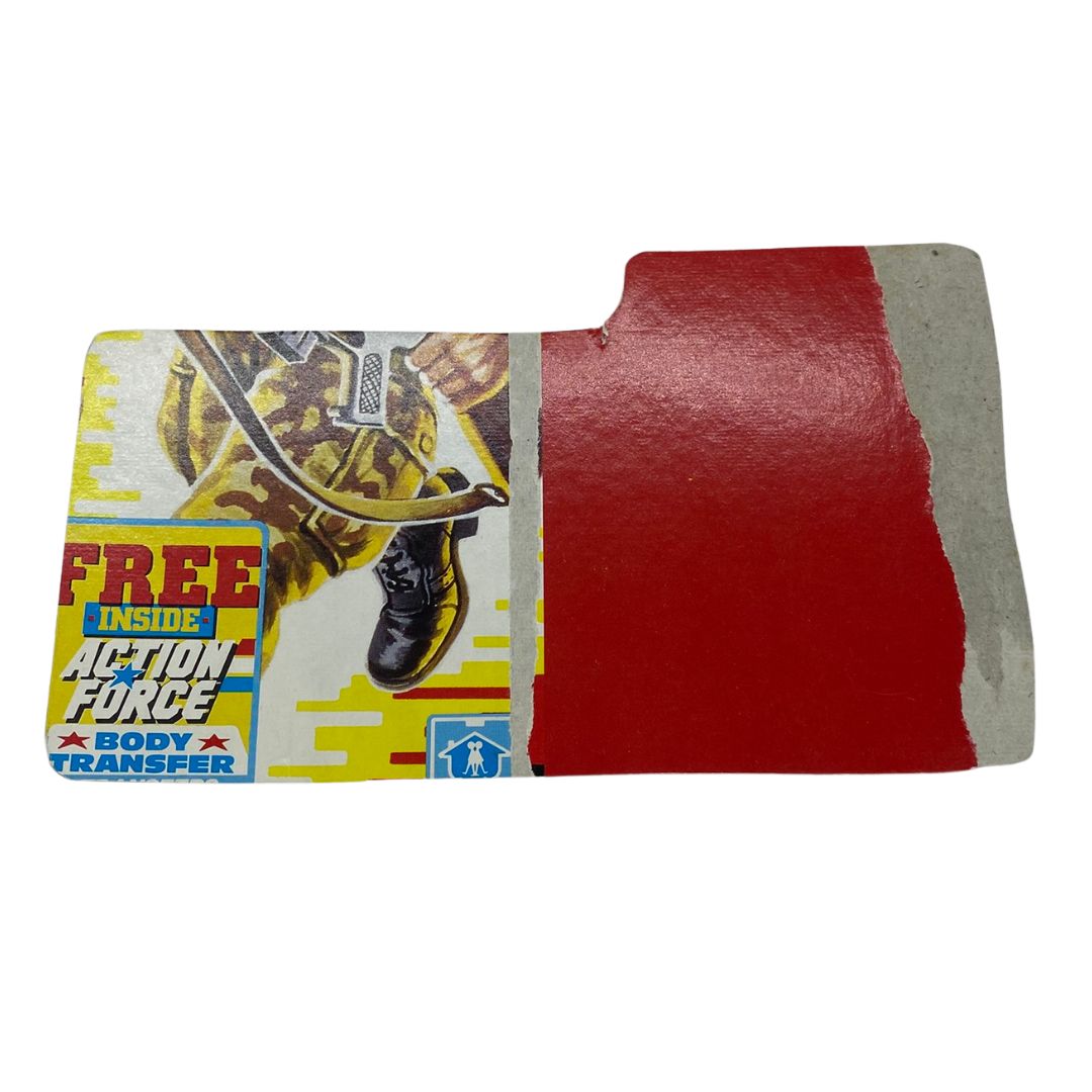 GI Joe, Action Force Footloose filecard UK version 556