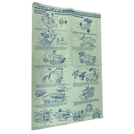 GI Joe, Action Force Snow Cat instructions by Hasbro snowcat 321
