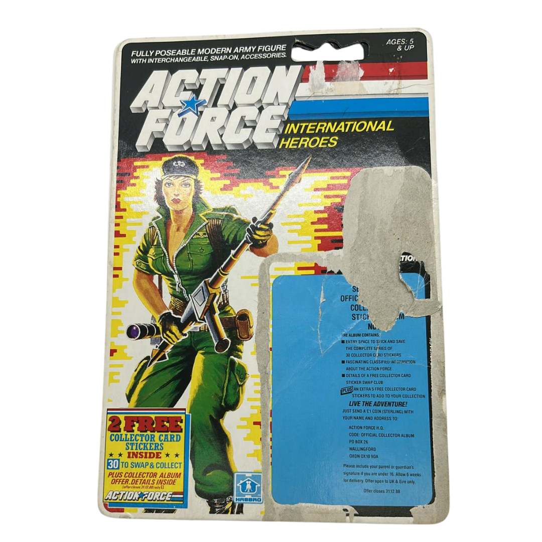 Action Force, GI Joe Lady Jaye filecard by Hasbro