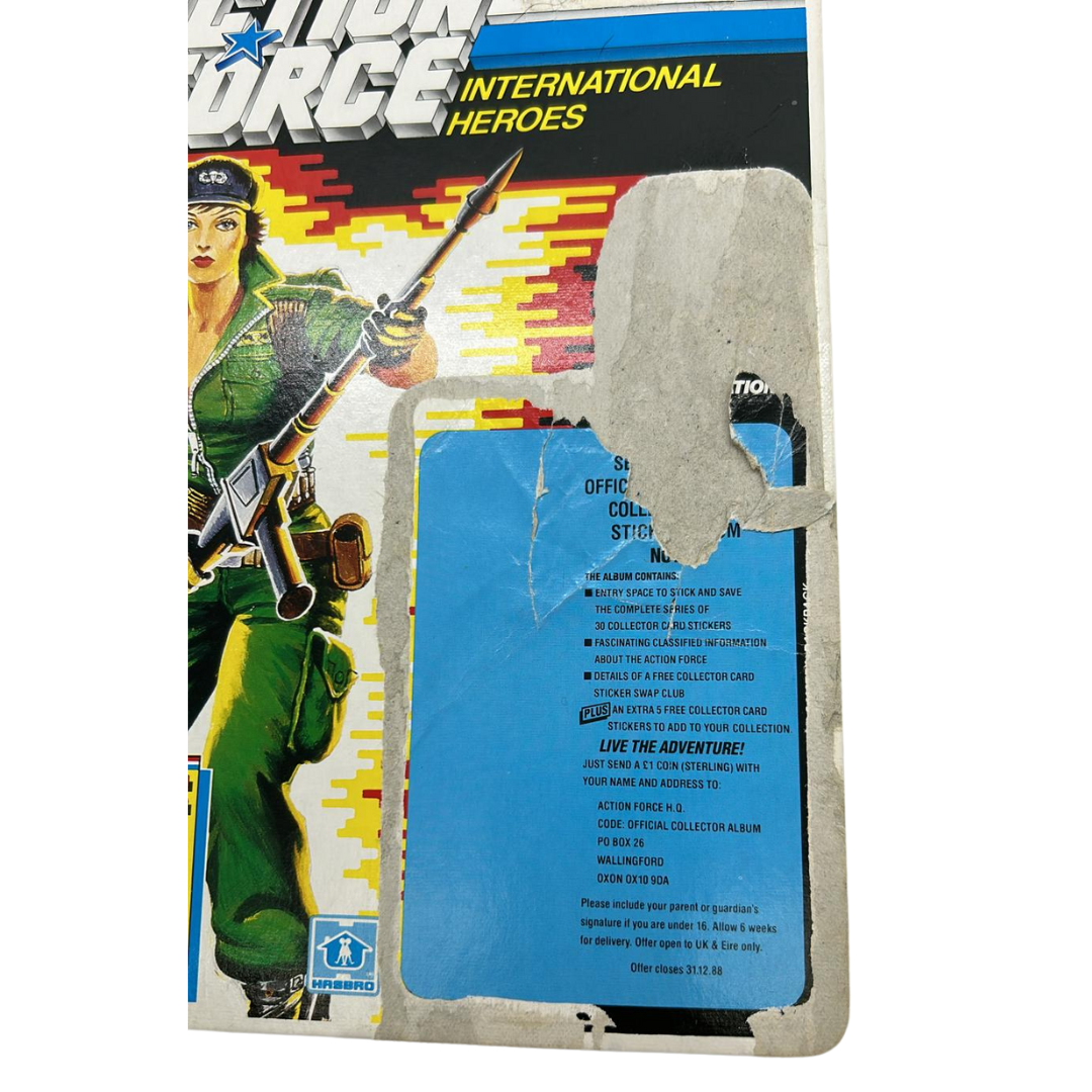 Action Force, GI Joe Lady Jaye filecard by Hasbro