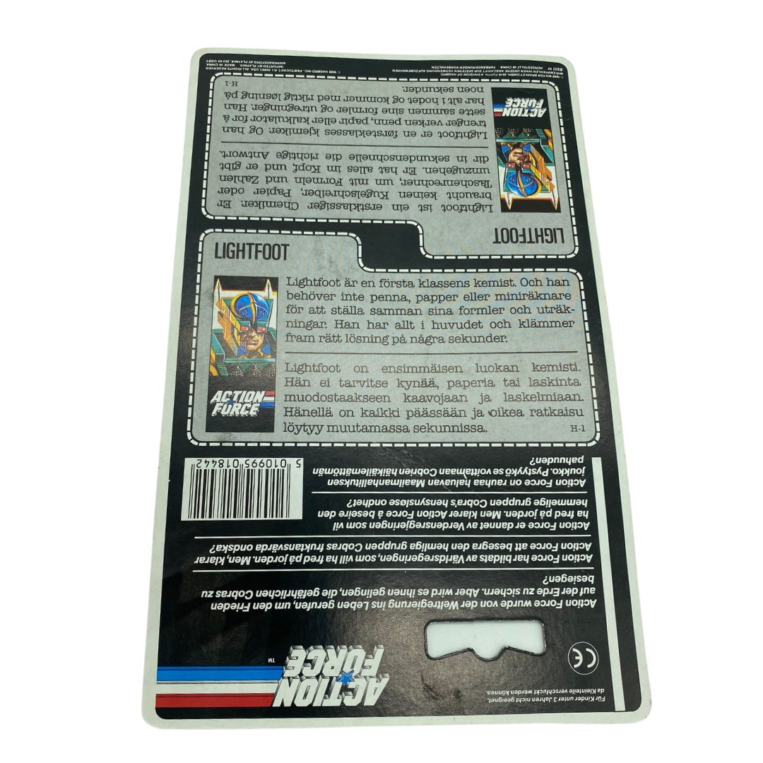 Action Force GI Joe Light Foot Nordic / German cardback