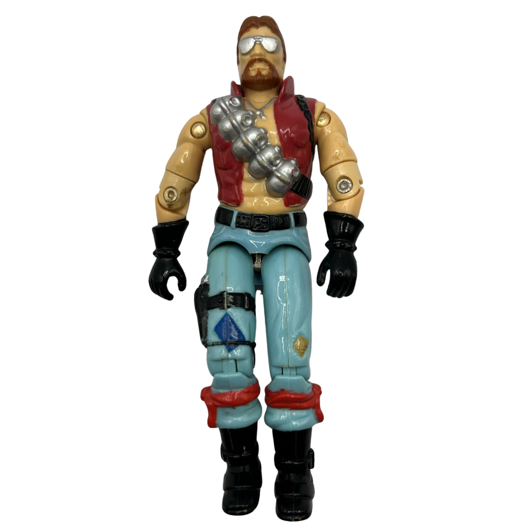 GI Joe, Action Force Monkeywrench complete but broken crotch Dreadnoks 69