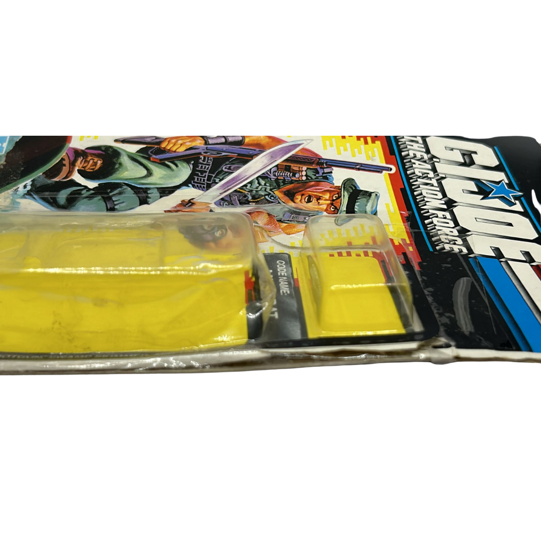 GI Joe The Action Force Muskrat cardback opened and sellotaped