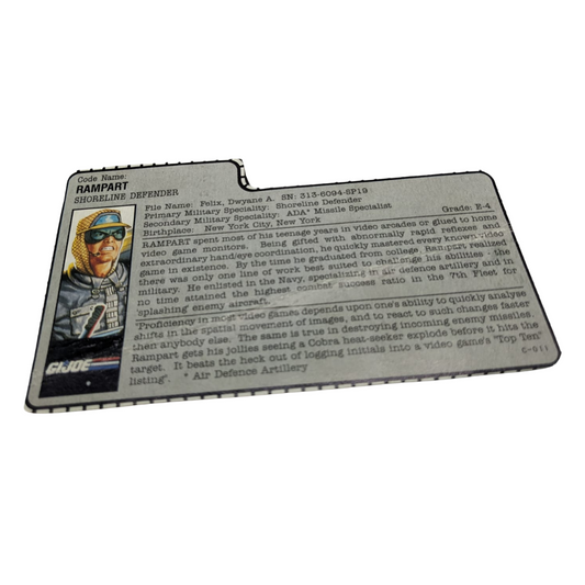 G.I. Joe, Action Force Rampart filecard