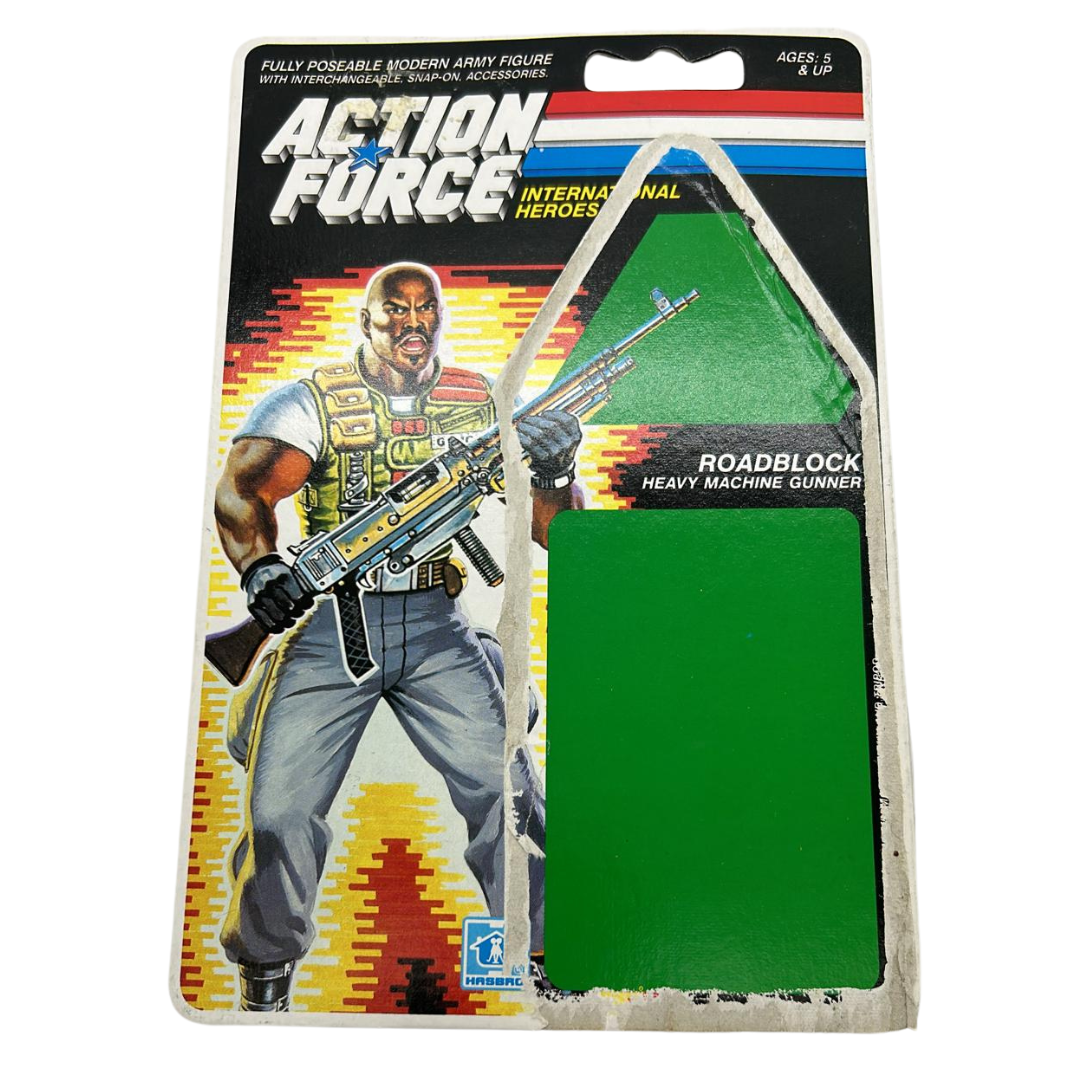 Action Force, GI Joe Roadblock V2 figure cardback filecard